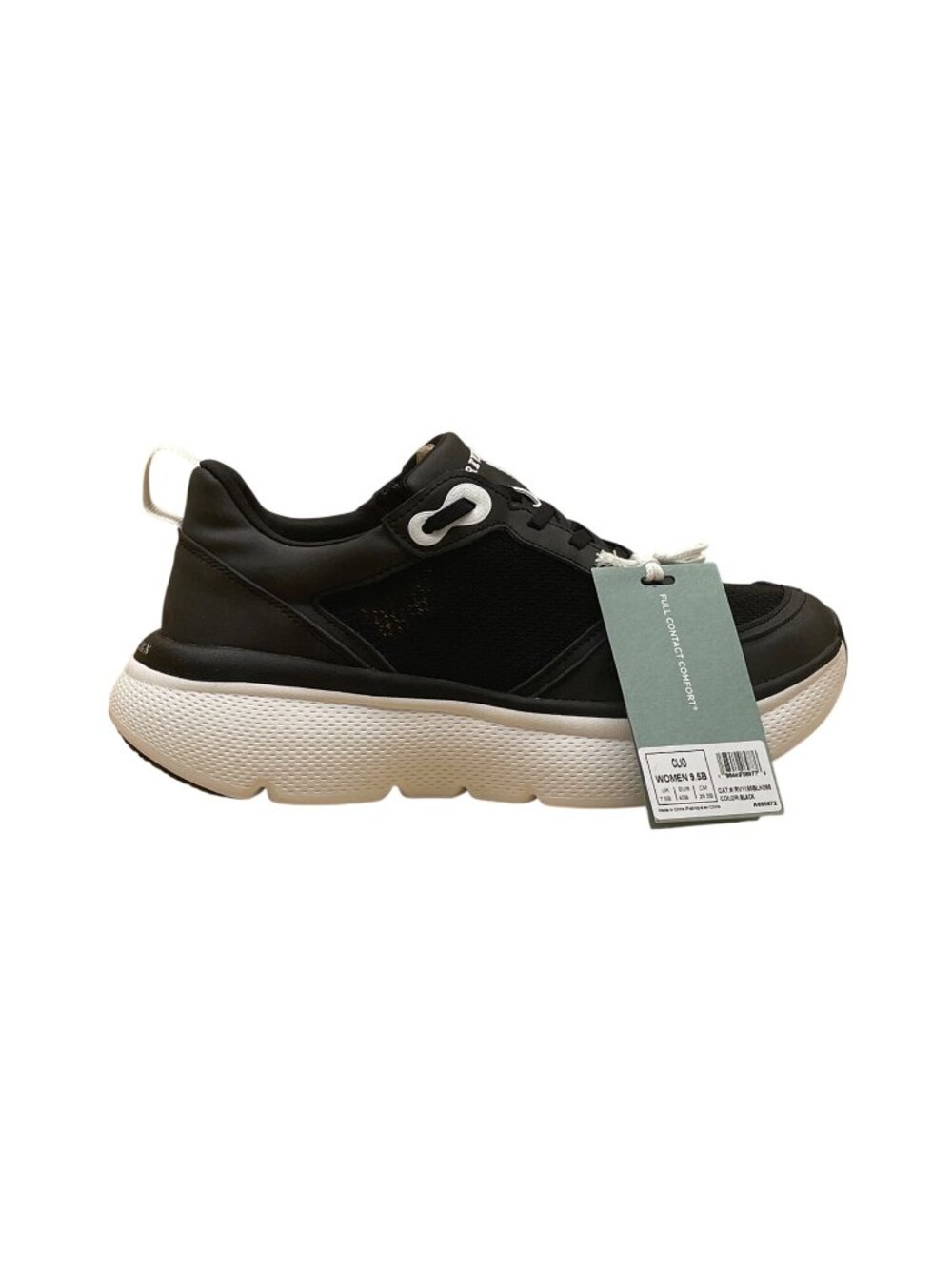 Revitalign Women’s Black Mesh & White Sole Lace Up Clio Sneakers Size 9.5B